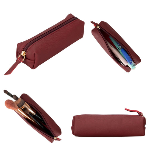 Centennial Multipurpose Leather Pencil Case and Makeup Bag - Krafty Korner