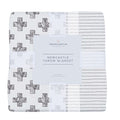 Nordic Stamp and Pencil Stripe Bamboo Muslin Newcastle Throw Blanket - My Store