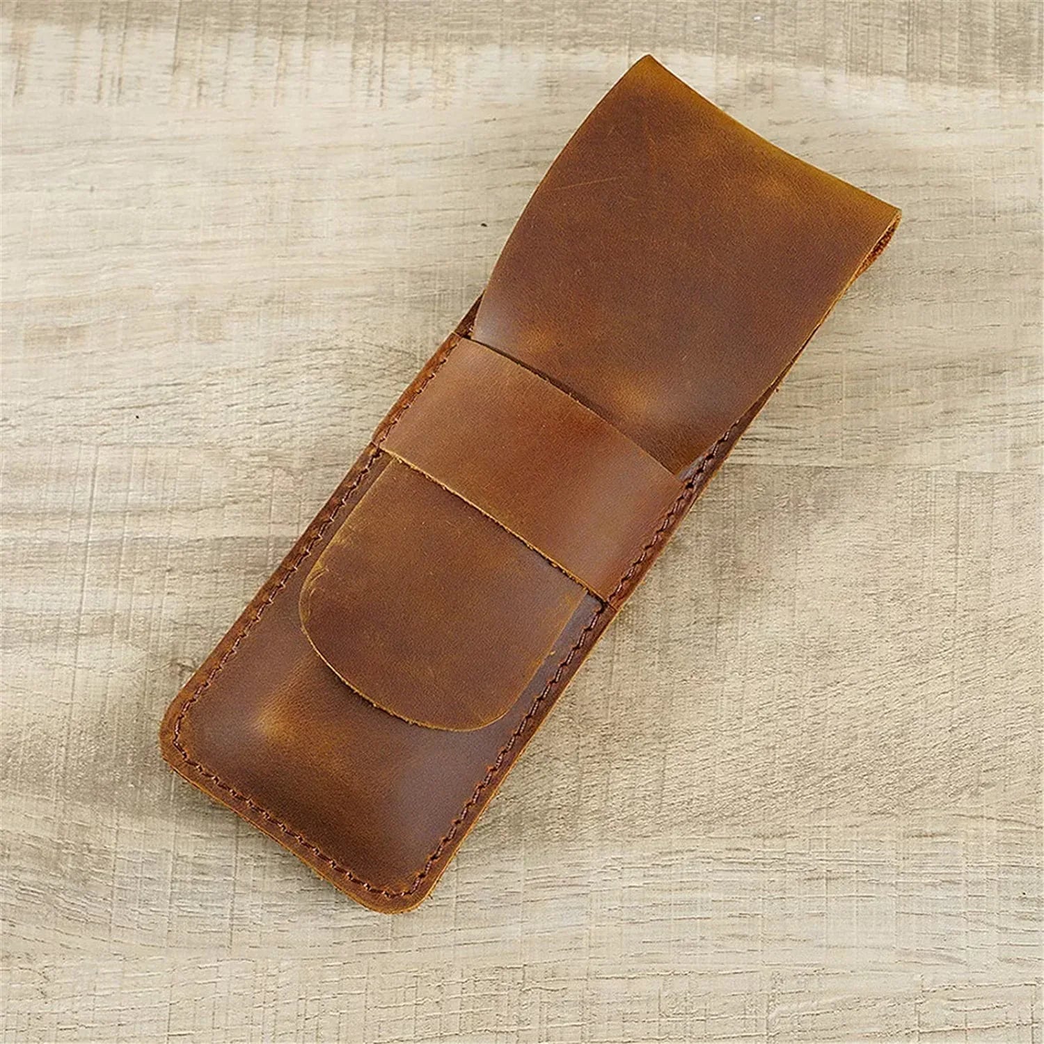 Paiman Leather Pen Holder | Handmade Leather Fountain Pen Pouch - Krafty Korner