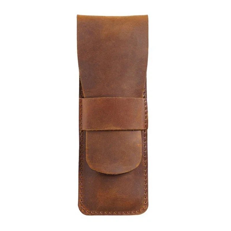 Paiman Leather Pen Holder | Handmade Leather Fountain Pen Pouch - Krafty Korner