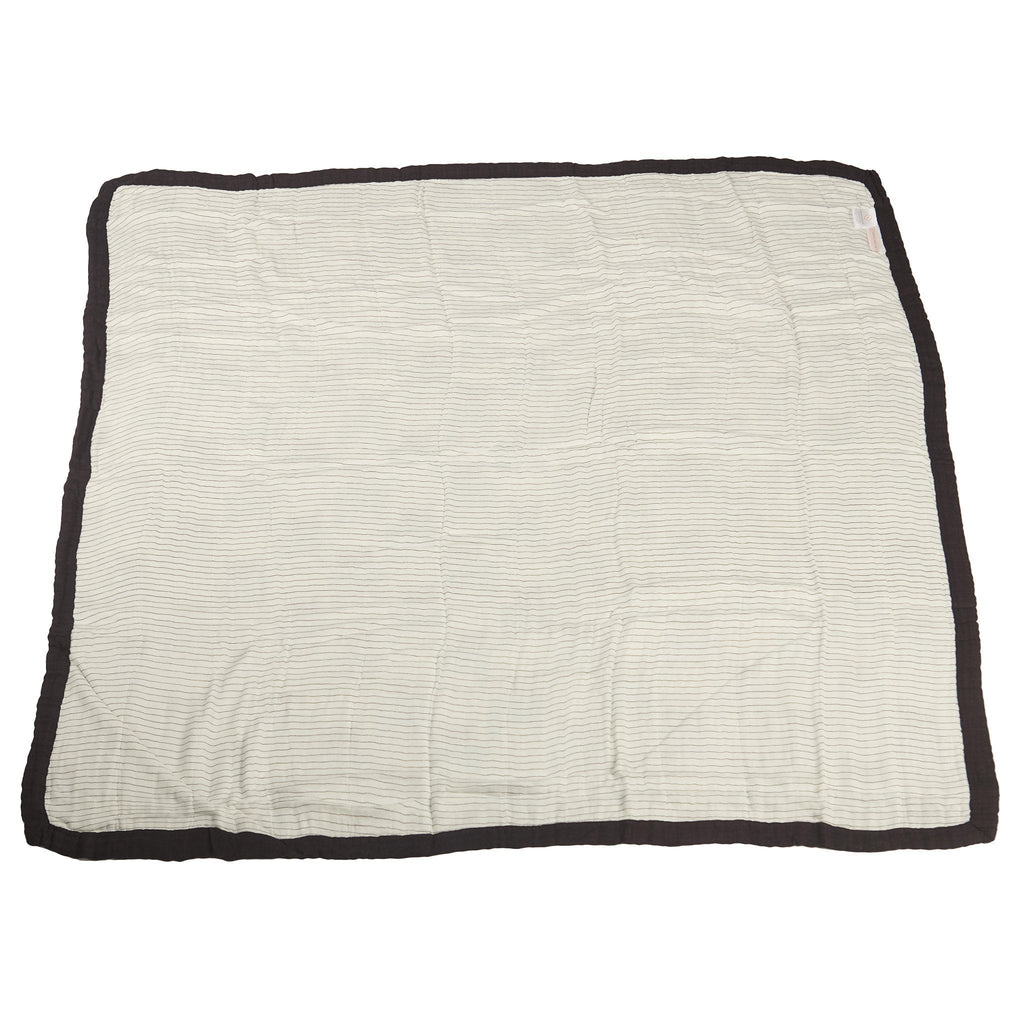 Peek - A - Boo Cats and Pencil Stripe Bamboo Muslin Newcastle Blanket - My Store