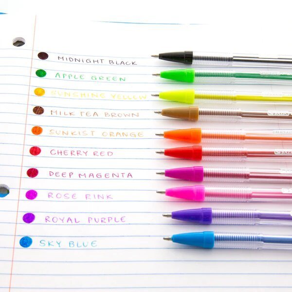 Pure Neon Color Stick Pen - 10 Pack - My Store