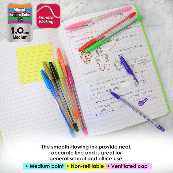 Pure Neon Color Stick Pen - 10 Pack - My Store
