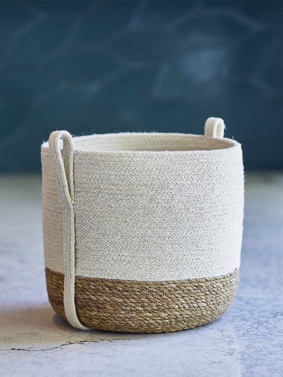 Savar Basket with Side Handle - Krafty Korner