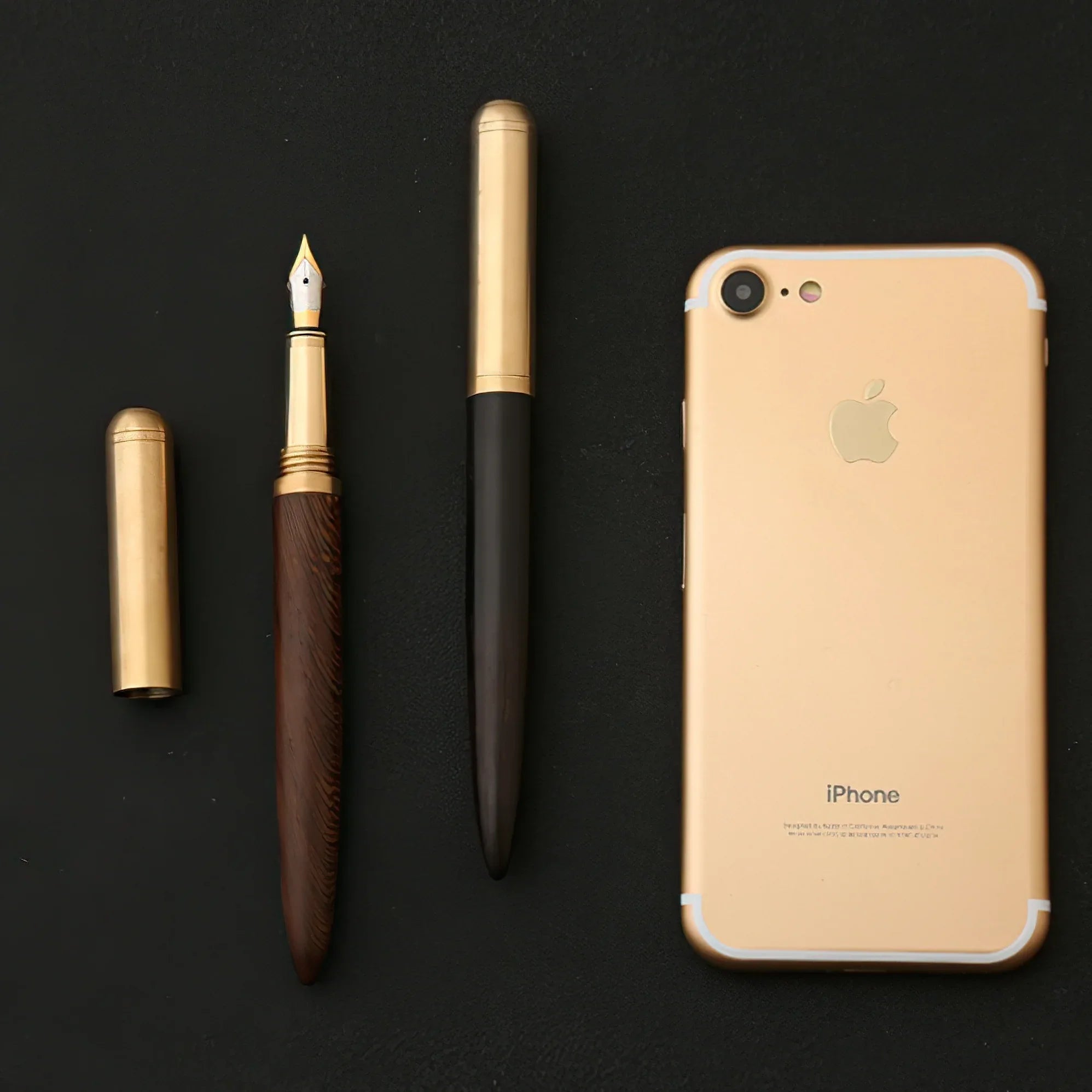 The Hemmingway | Handmade Wood and Brass Fountain Pen - Krafty Korner